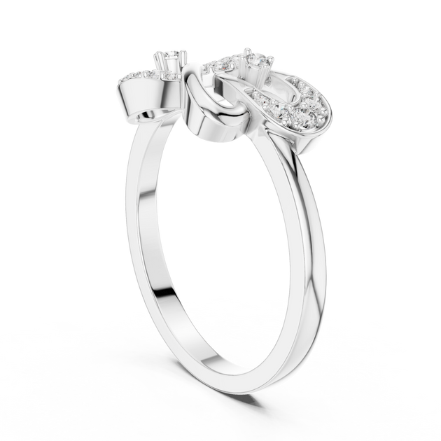 Driona Jewels Intertwined Diamond Ring | Lab Grown Infinity Loop Design