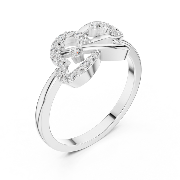 Driona Jewels Intertwined Diamond Ring | Lab Grown Infinity Loop Design