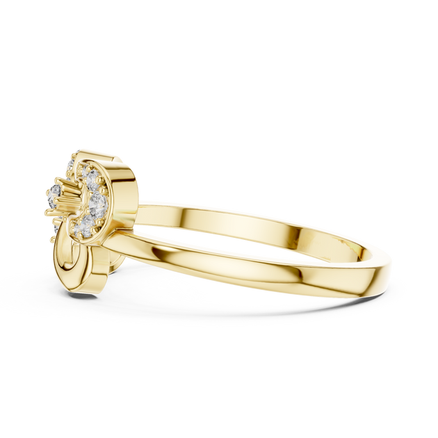Driona Jewels Intertwined Diamond Ring | Lab Grown Infinity Loop Design
