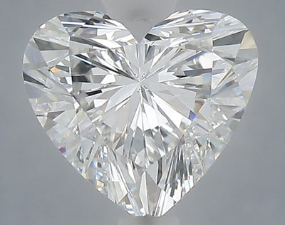 1.50 carat heart lab grown diamond E color VS1 clarity
