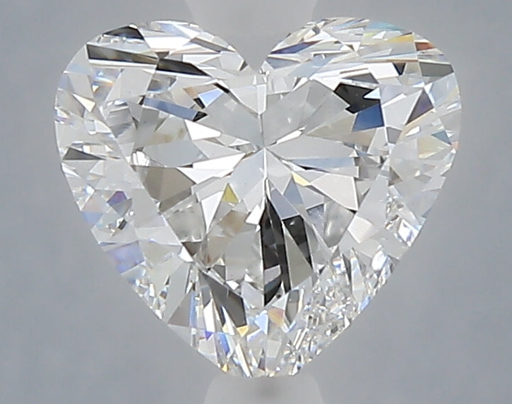 1.59 carat heart lab grown diamond E color VS1 clarity