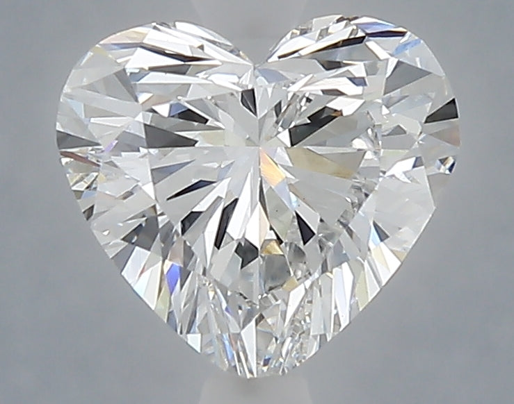 1.59 carat heart lab grown diamond E color VVS2 clarity