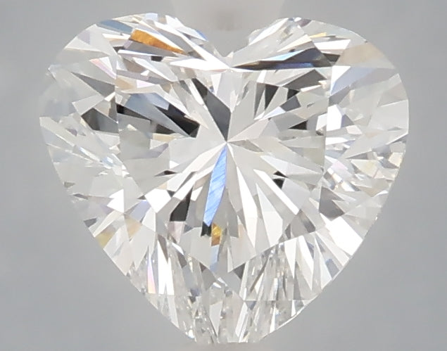 1.50 carat heart lab grown diamond E color VVS2 clarity