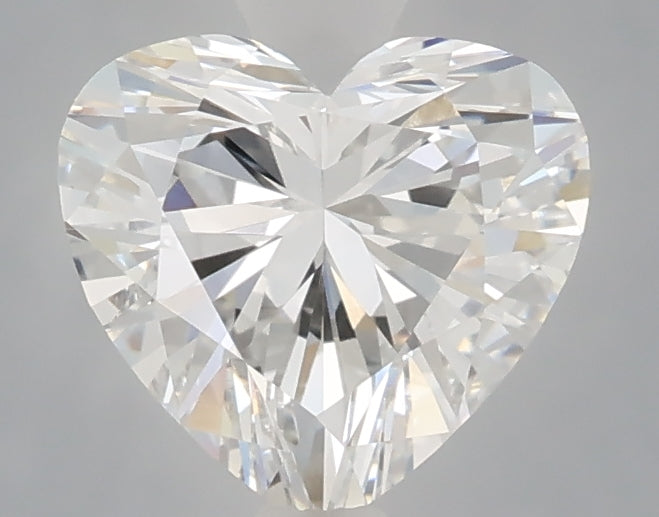 1.60 carat heart lab grown diamond E color VVS2 clarity