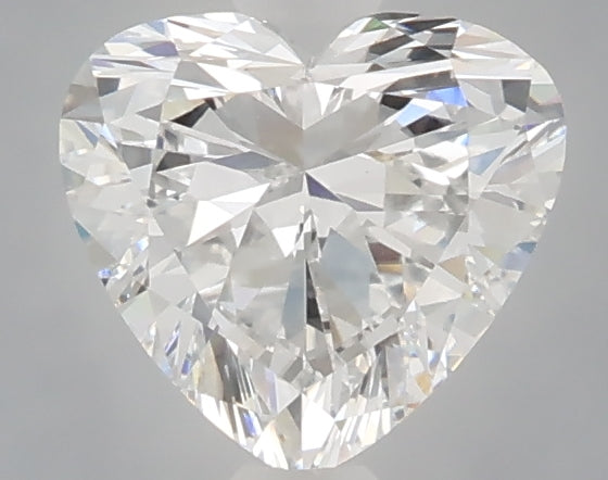 1.07 carat heart lab grown diamond D color VVS2 clarity