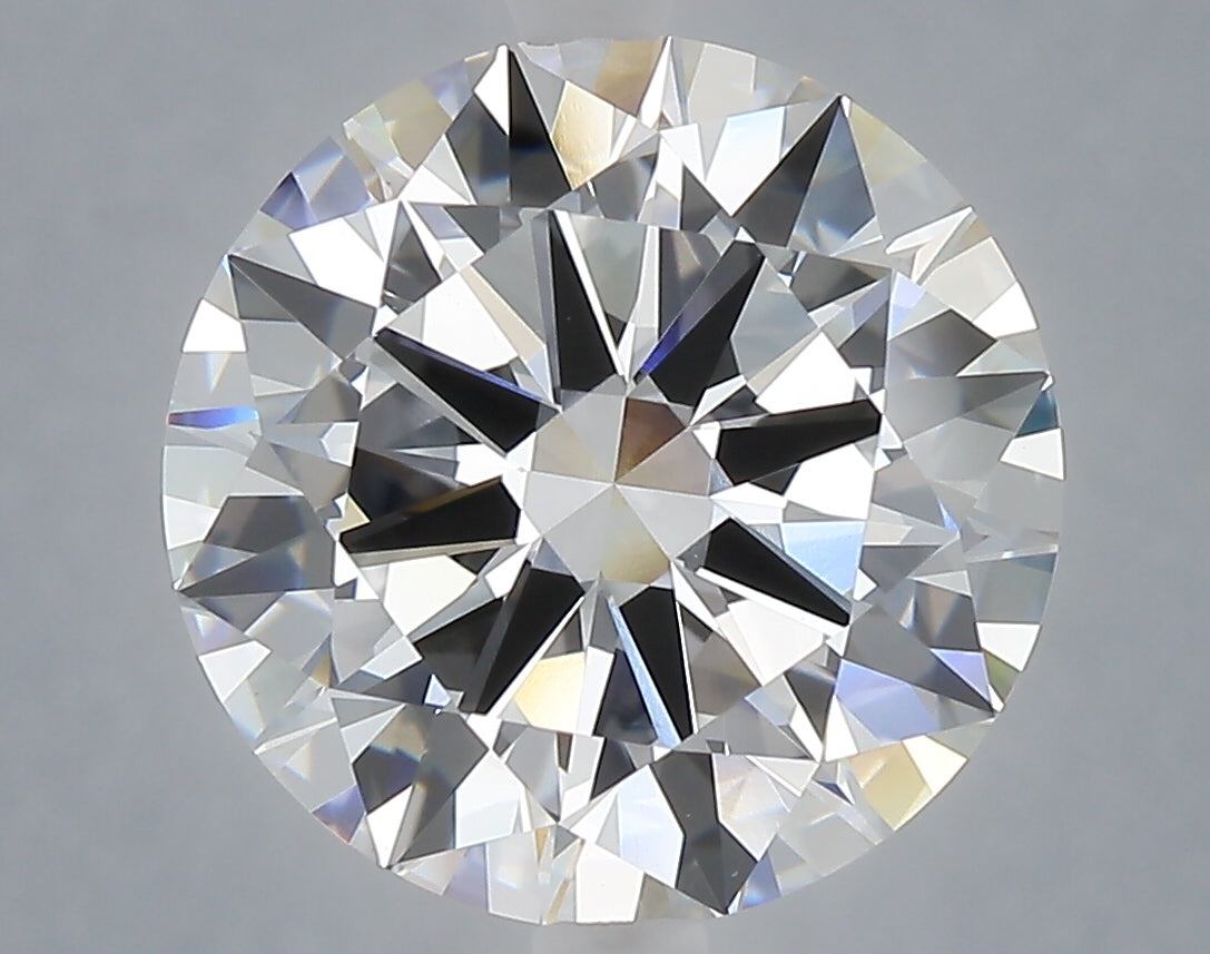 6.01 carat round lab grown diamond E color VVS2 clarity
