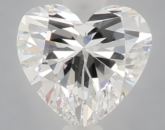 1.06 carat heart lab grown diamond E color VVS2 clarity