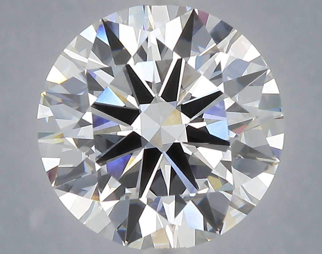 6.01 carat round lab grown diamond E color VVS2 clarity