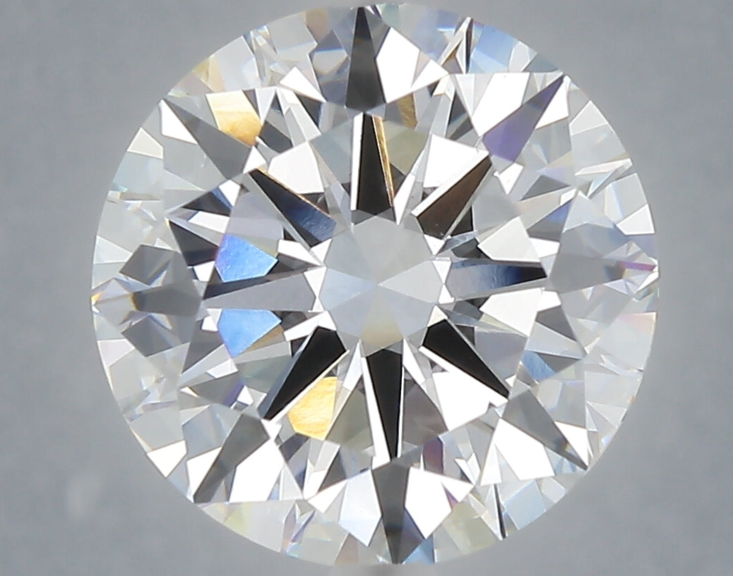 6.01 carat round lab grown diamond E color VVS2 clarity