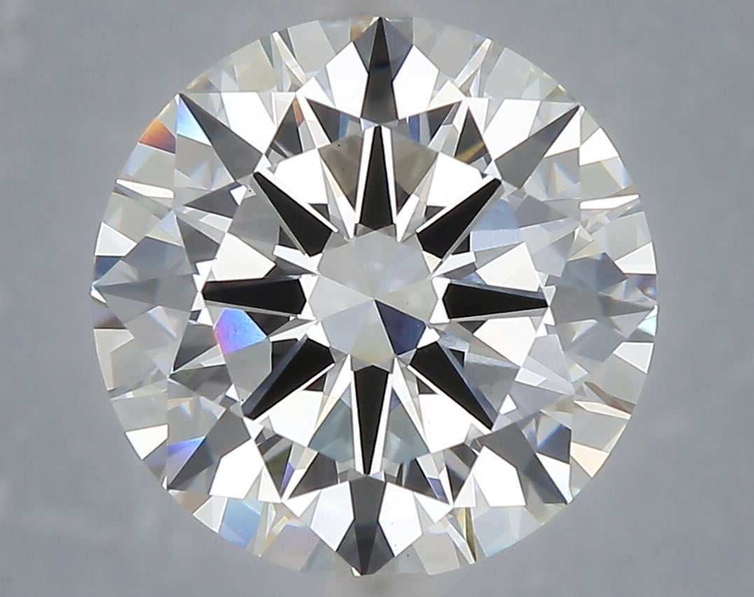 6.06 carat round lab grown diamond F color VS1 clarity