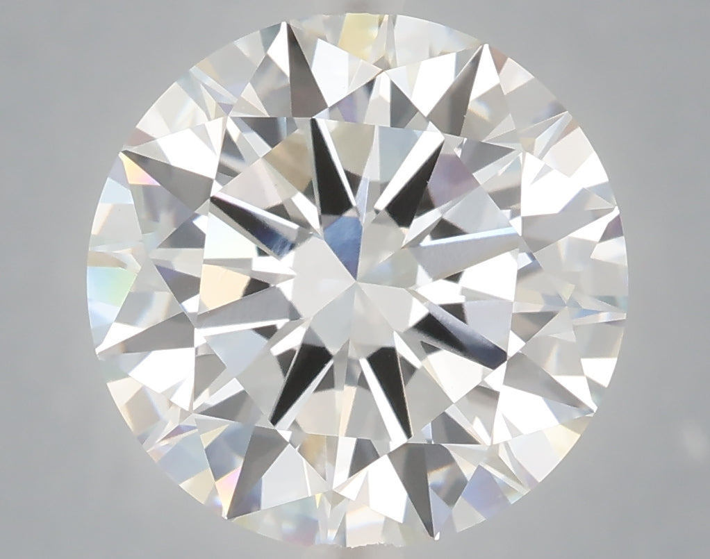 6.01 carat round lab grown diamond E color VVS2 clarity