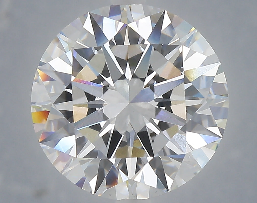6.02 carat round lab grown diamond E color VS1 clarity