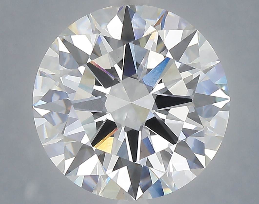 6.03 carat round lab grown diamond E color VVS2 clarity