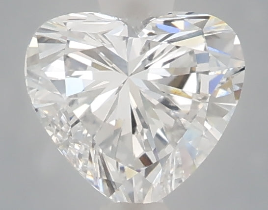 1.00 carat heart lab grown diamond F color VVS2 clarity