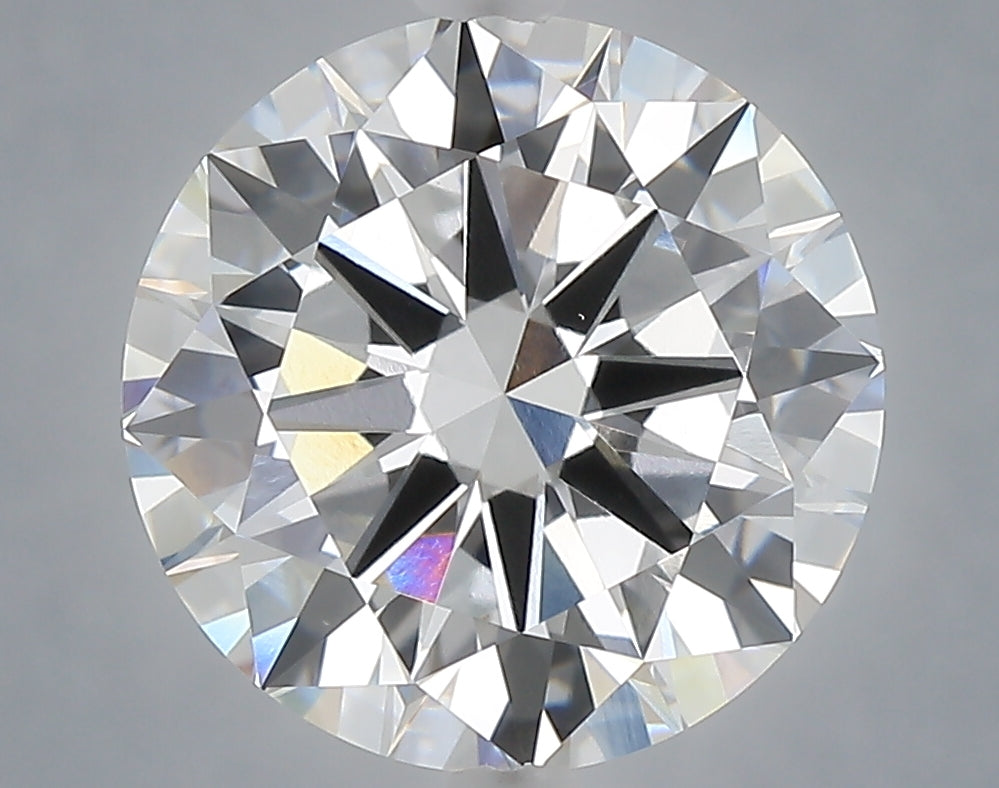 5.01 carat round lab grown diamond E color VVS2 clarity