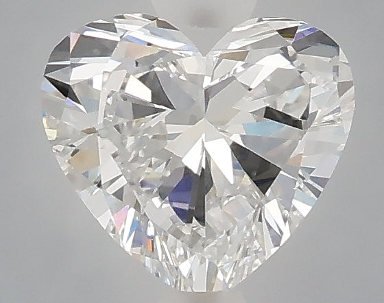 1.01 carat heart lab grown diamond D color VVS2 clarity