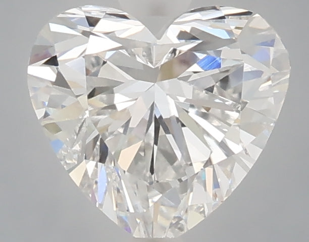 1.57 carat heart lab grown diamond D color VVS2 clarity