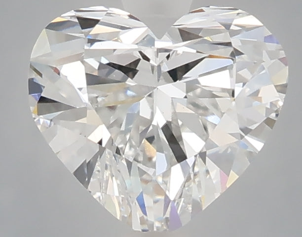 1.51 carat heart lab grown diamond E color VVS2 clarity