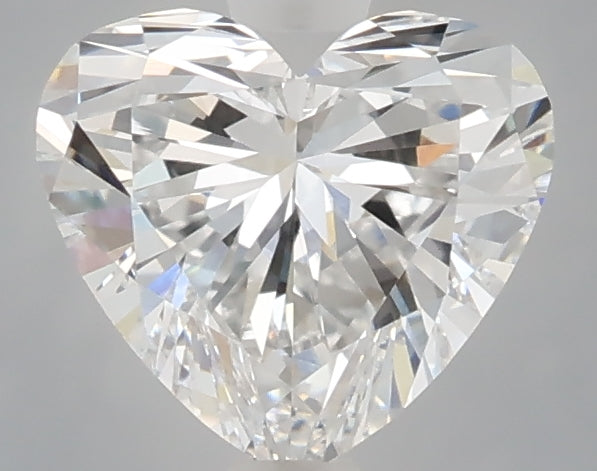 1.53 carat heart lab grown diamond D color VVS2 clarity