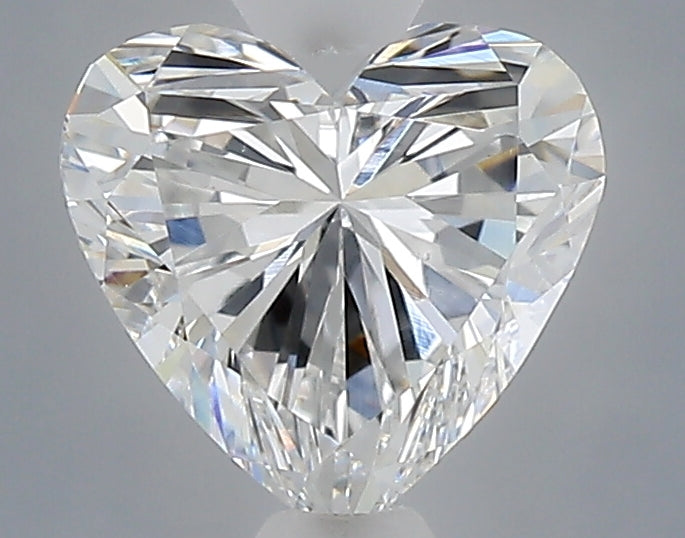 1.02 carat heart lab grown diamond E color VS1 clarity