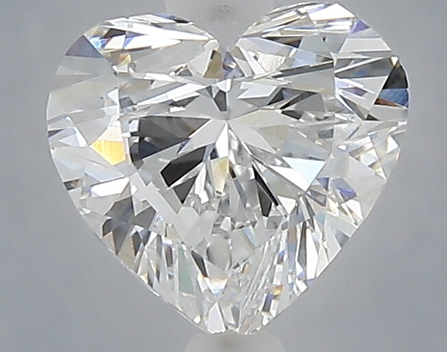 1.50 carat heart lab grown diamond D color VVS2 clarity