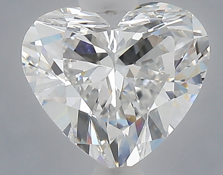 1.52 carat heart lab grown diamond E color VVS2 clarity