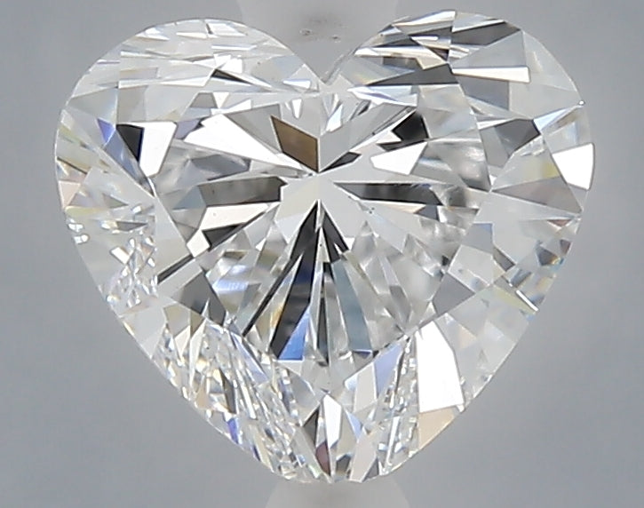 1.50 carat heart lab grown diamond D color VS1 clarity