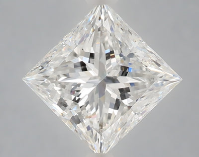 2.59 carat princess lab grown diamond E color VVS2 clarity