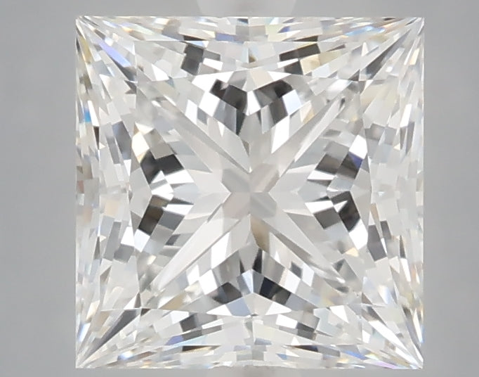 2.60 carat princess lab grown diamond E color VVS2 clarity