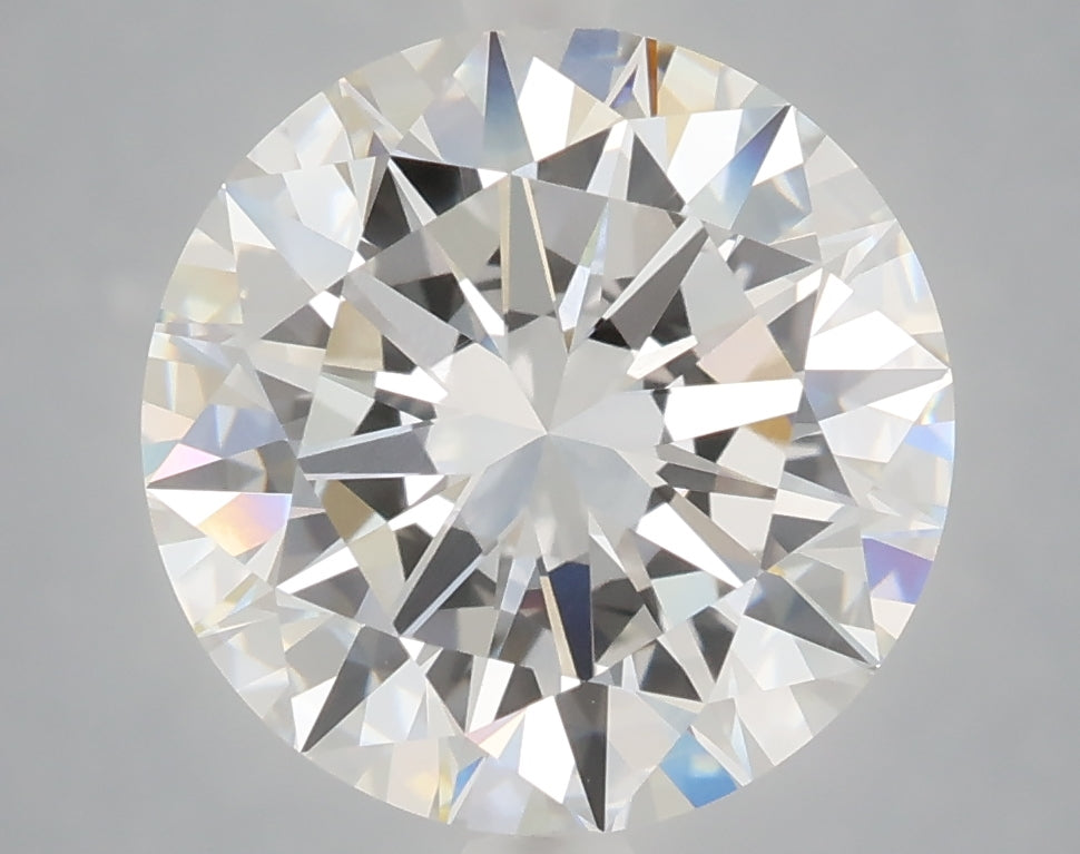 5.01 carat round lab grown diamond E color VVS2 clarity