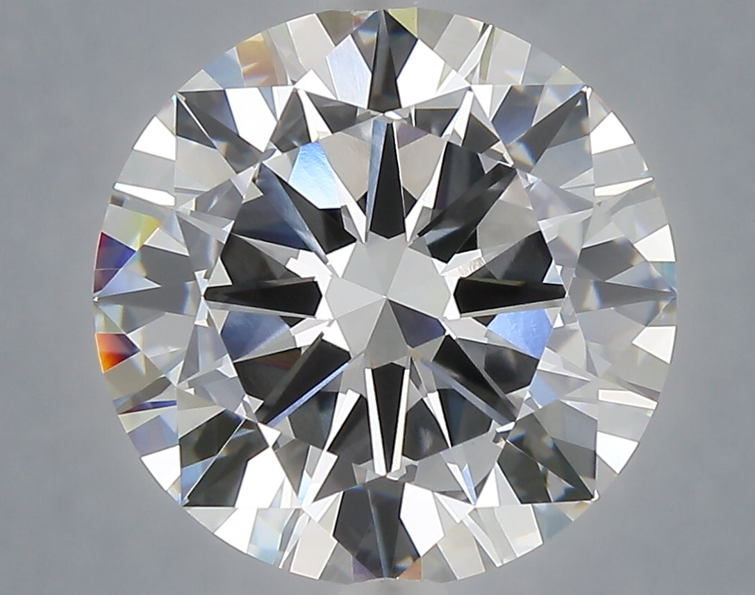 6.00 carat round lab grown diamond E color VVS2 clarity