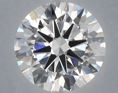 6.01 carat round lab grown diamond F color VVS2 clarity