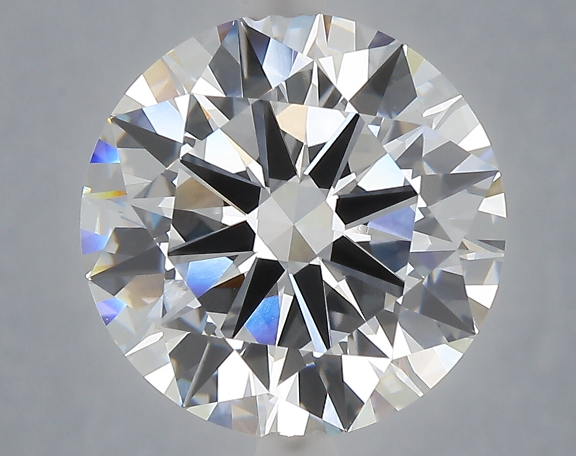 6.01 carat round lab grown diamond E color VVS2 clarity