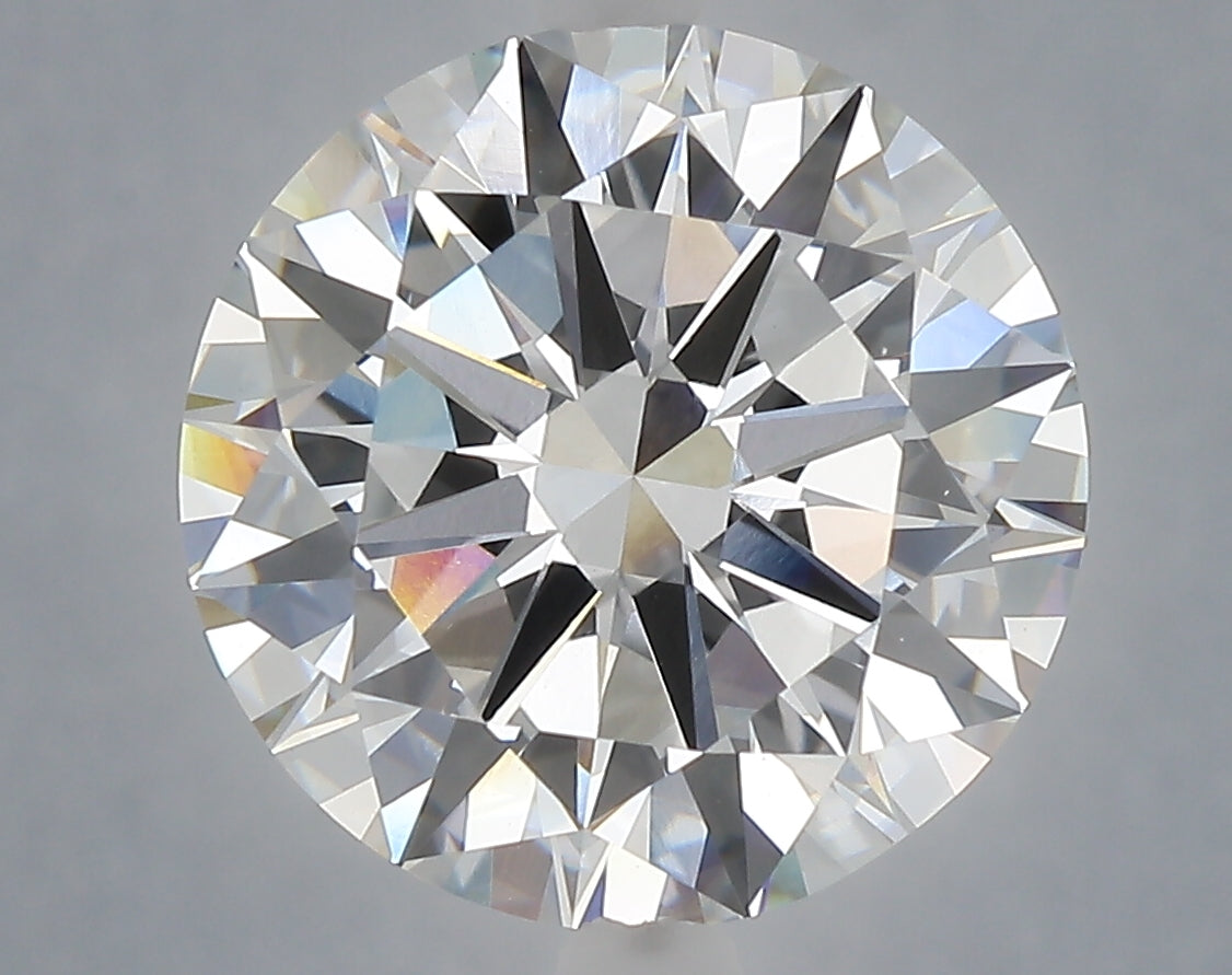 6.01 carat round lab grown diamond F color VS1 clarity