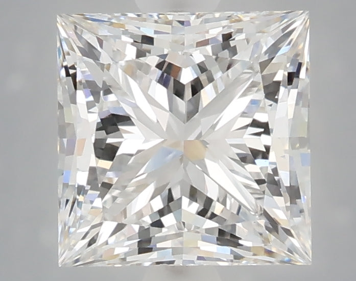 2.60 carat princess lab grown diamond D color VS1 clarity