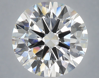 6.03 carat round lab grown diamond F color VVS2 clarity