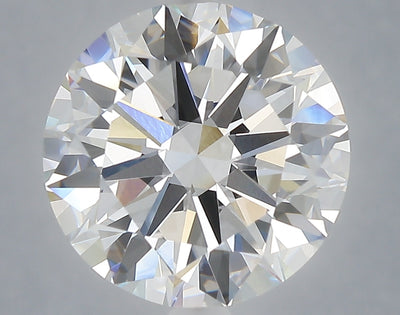 6.00 carat round lab grown diamond F color VVS2 clarity