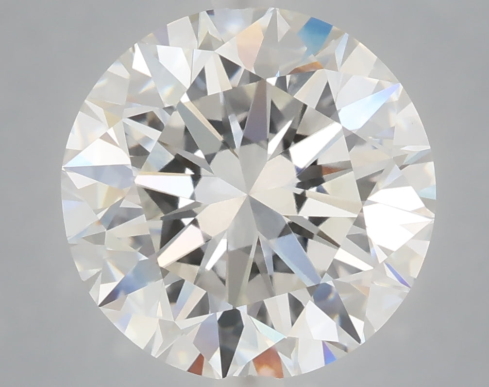6.08 carat round lab grown diamond F color VVS2 clarity