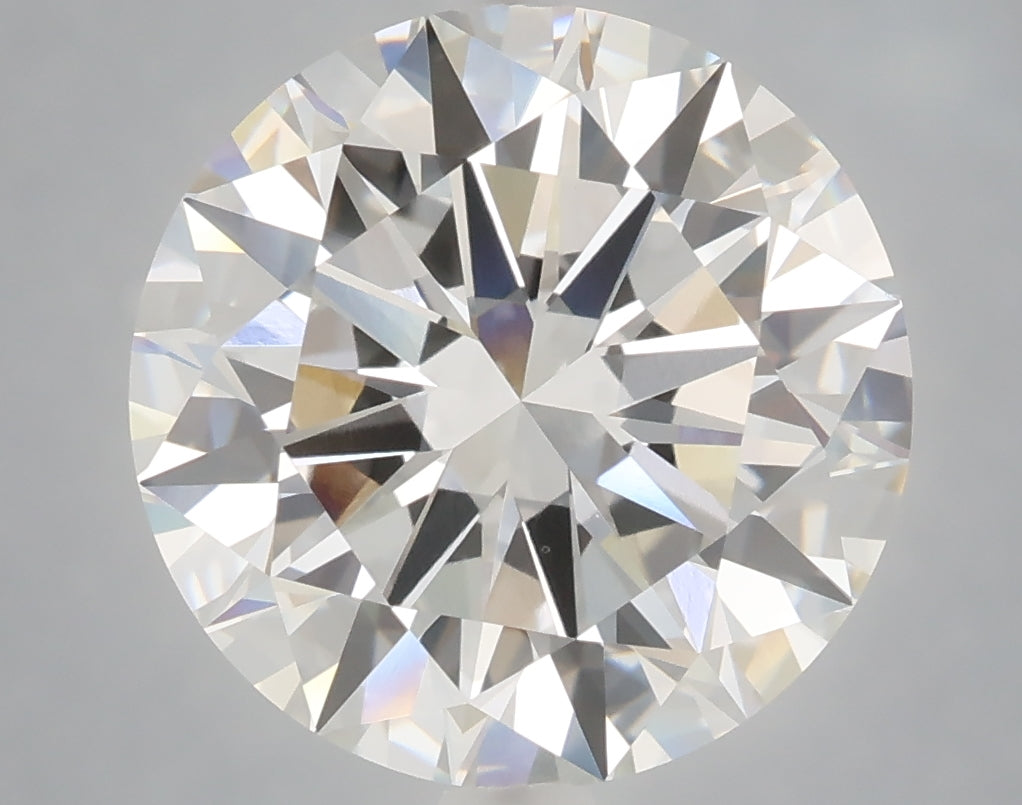 6.02 carat round lab grown diamond E color VVS2 clarity