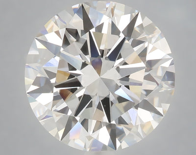 6.02 carat round lab grown diamond E color VVS2 clarity