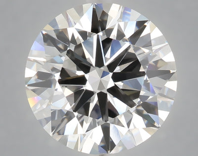 6.03 carat round lab grown diamond F color VVS2 clarity
