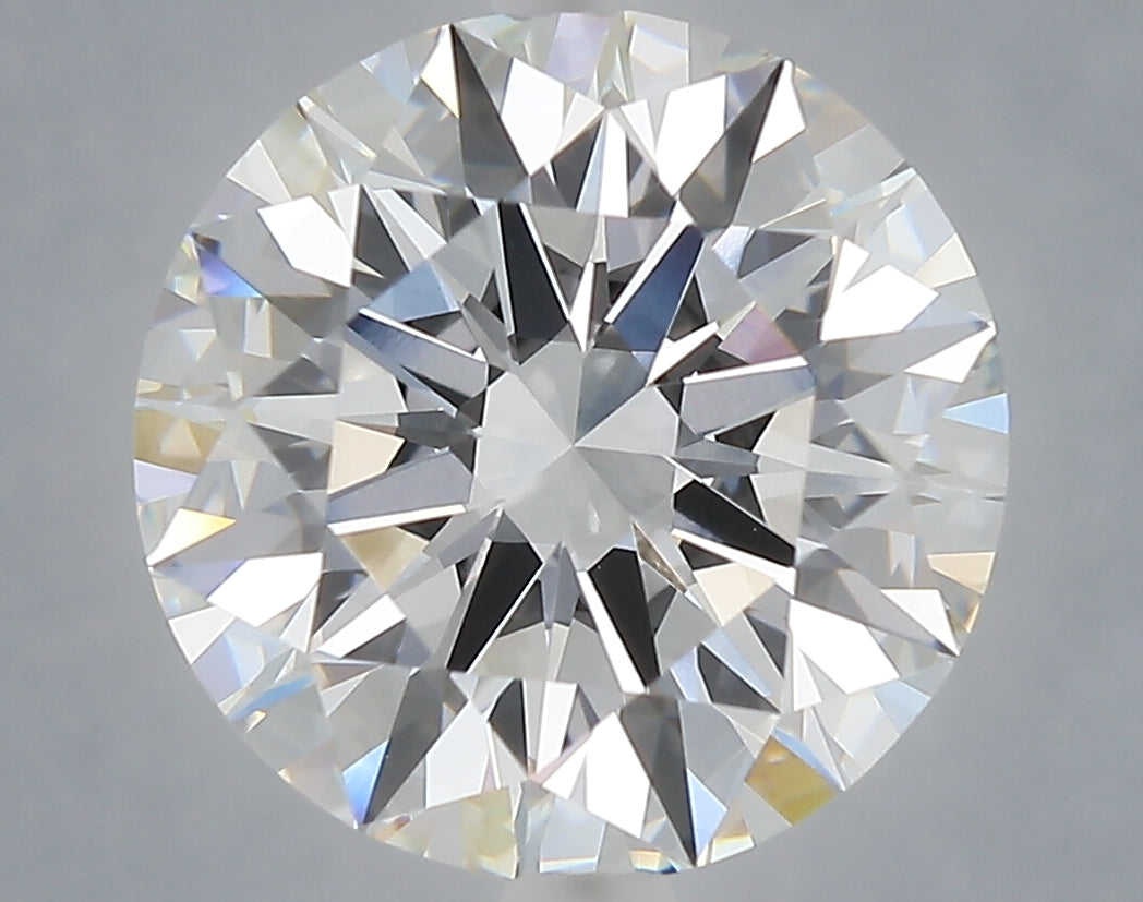 6.06 carat round lab grown diamond F color VVS1 clarity