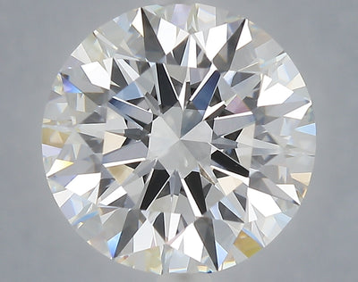 6.06 carat round lab grown diamond F color VVS1 clarity