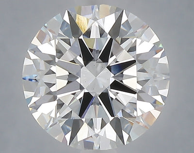 3.09 carat round lab grown diamond E color VS1 clarity