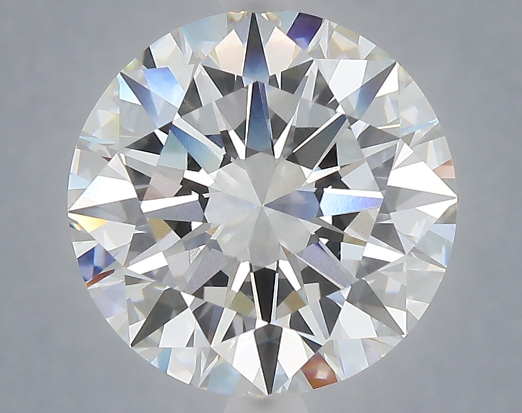 6.00 carat round lab grown diamond F color VVS2 clarity