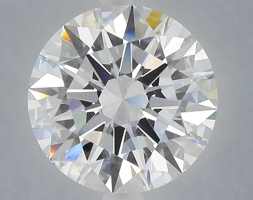6.09 carat round lab grown diamond E color VS1 clarity