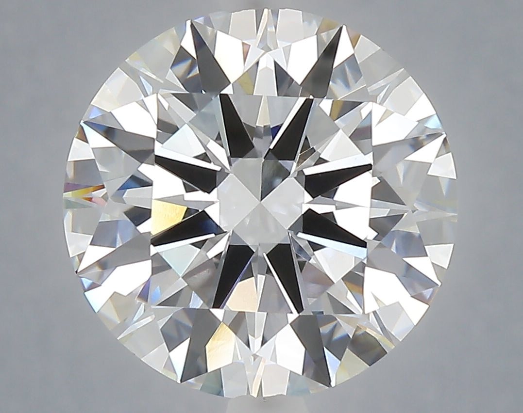 6.05 carat round lab grown diamond E color VVS2 clarity