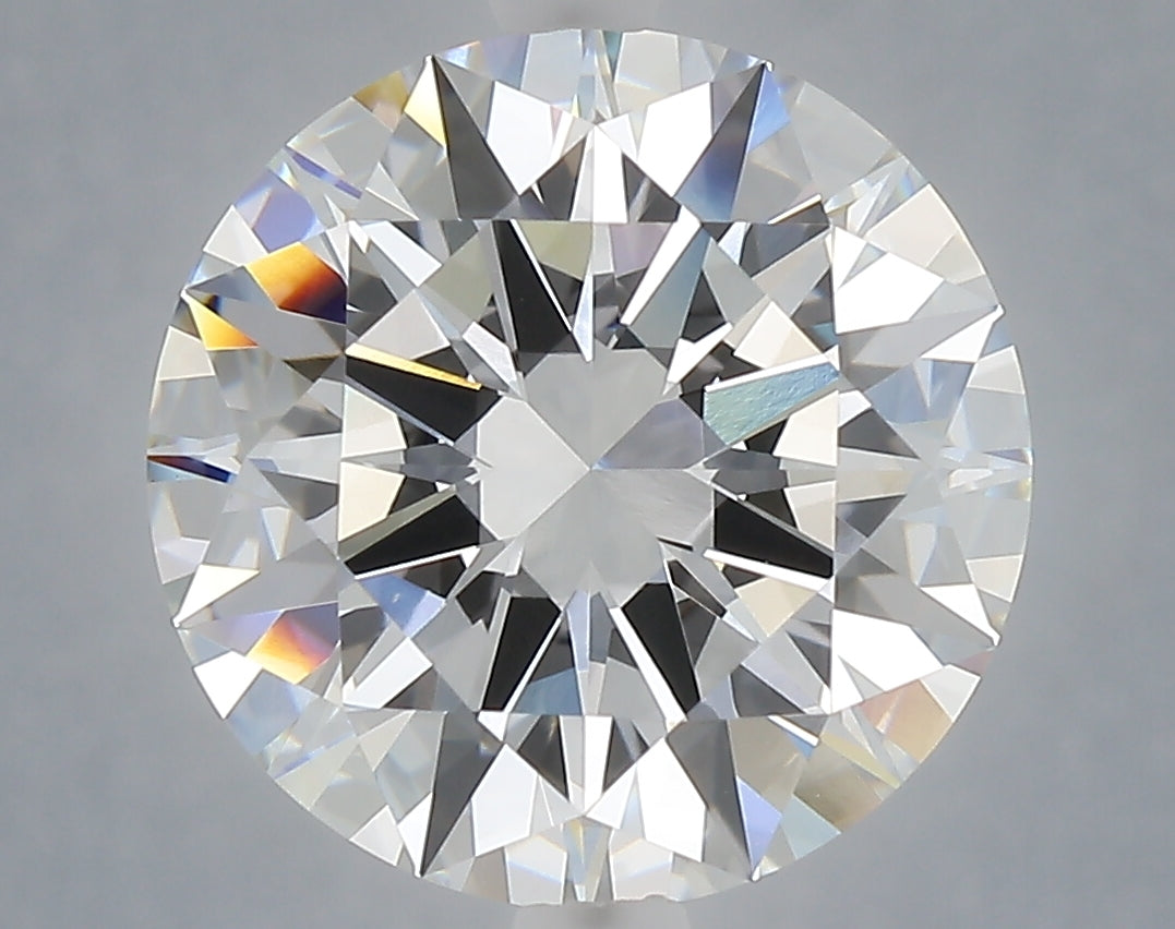 6.01 carat round lab grown diamond E color VVS2 clarity