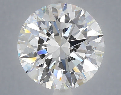 6.03 carat round lab grown diamond E color VVS2 clarity