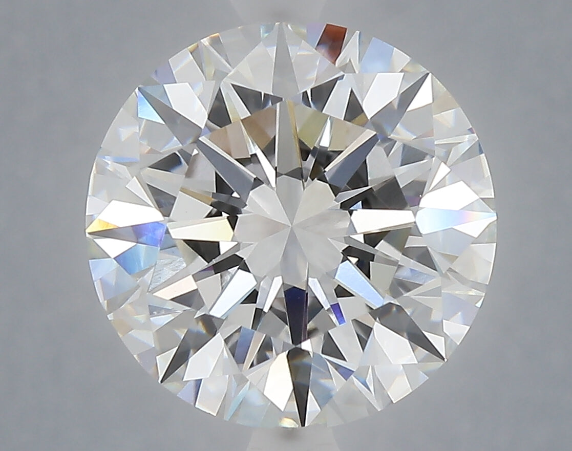 6.04 carat round lab grown diamond E color VS1 clarity